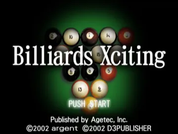Simple 2000 Series Vol. 14 - The Billiard (Japan) screen shot title